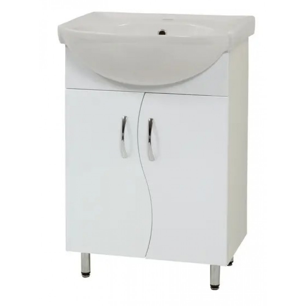 Lavoar cu dulap 56 Alb Solas 56 Lotos 55 XB