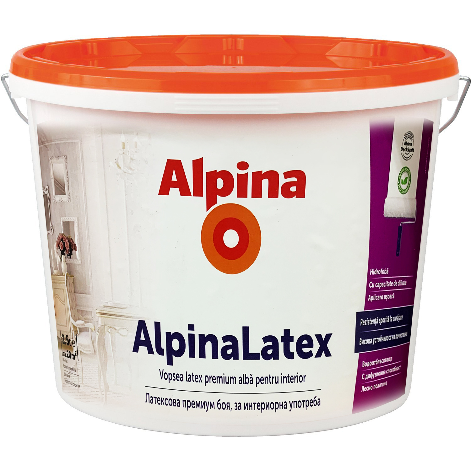 Vopsea emulsie de apă  Alpina Latex 2.5 Lt