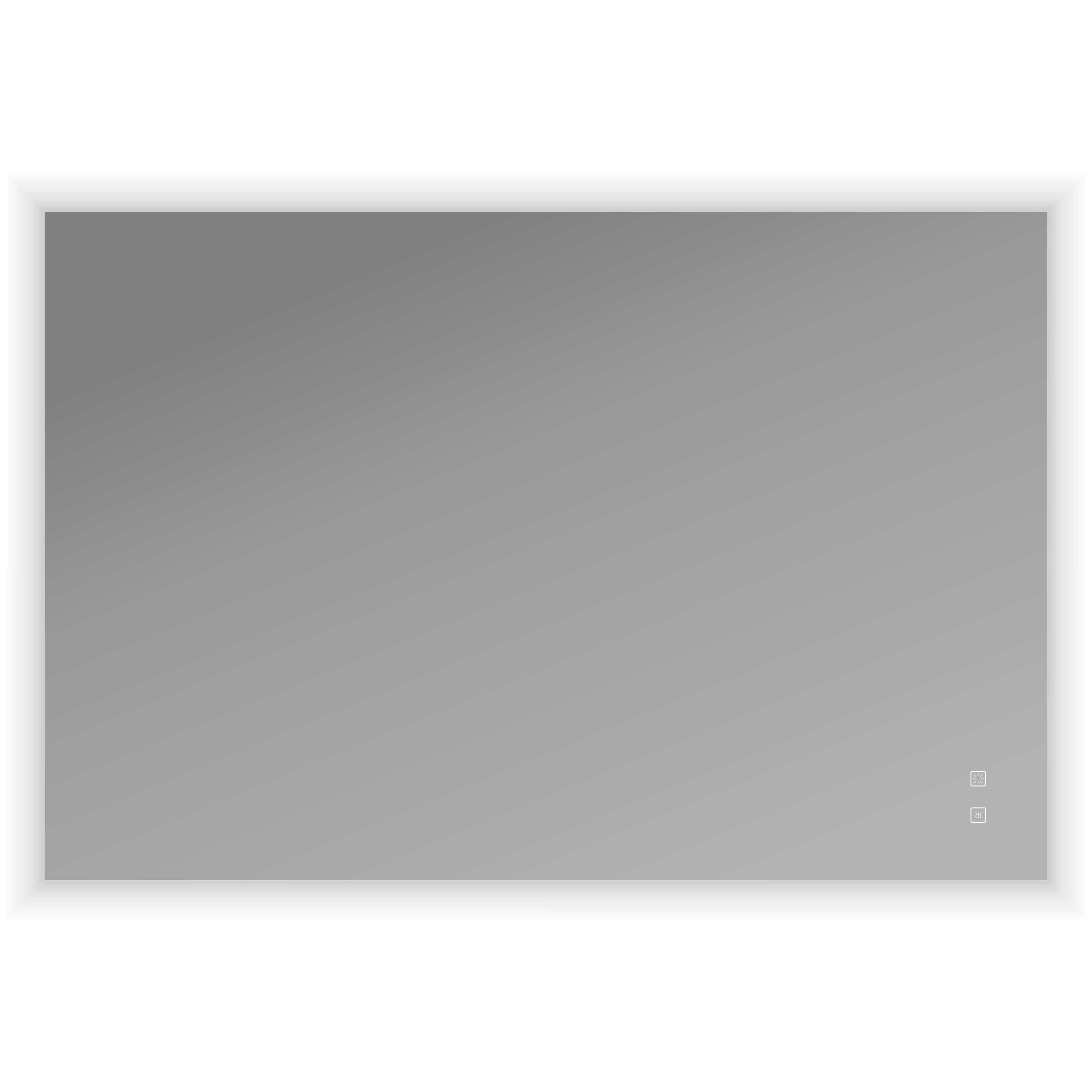 Oglinda LED MILETOS 2.0 120*80 cm  Sensor 2 butoane  - LED / Dezaburire (Orizontal x Vertical)