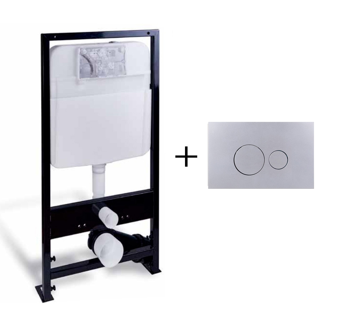 Instalație ascunsă cu Buton 0080  Mat.Chrome