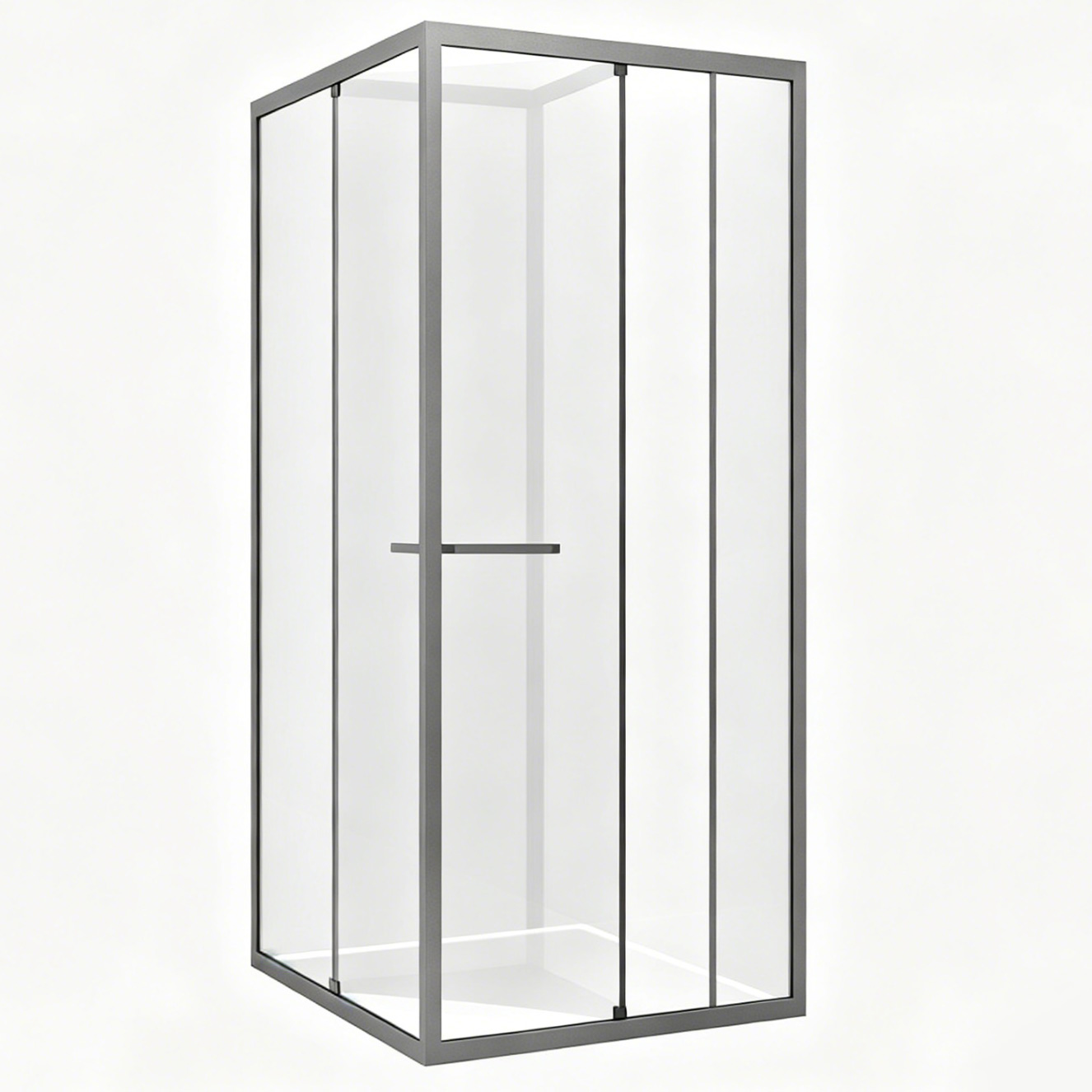 Душевые углы C3098 Gun Grey 100x100cm H200 shower cab Китай