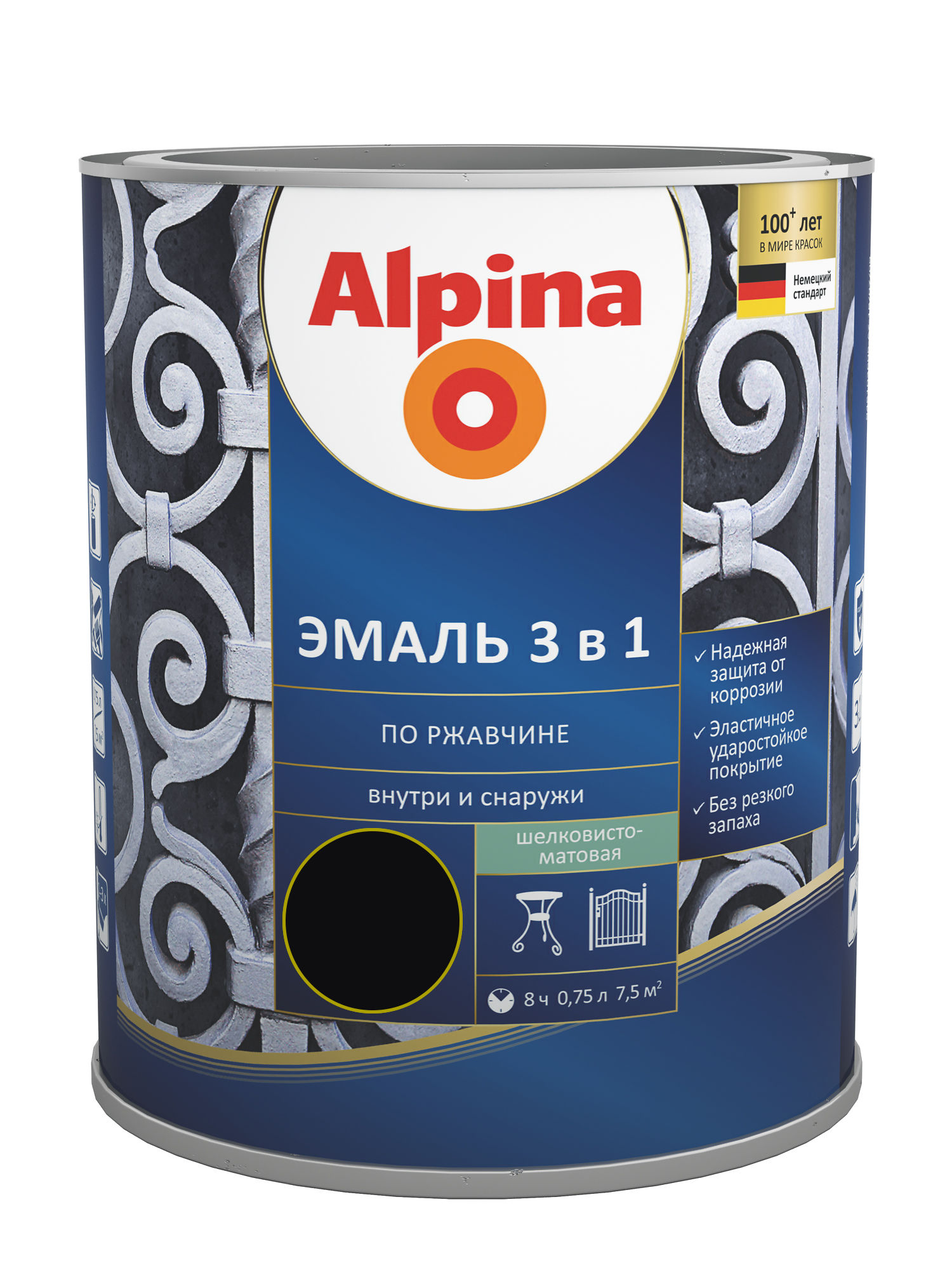Эмали mat negru 0.75l Alpina Республика Беларусь