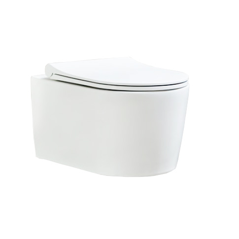 WC-Compact suspendat  NYSA  no-Rim  Capac Soft Close White WH