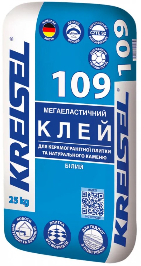 Клей для плитки 109 elastic Alb 25kg Kreisel Украина