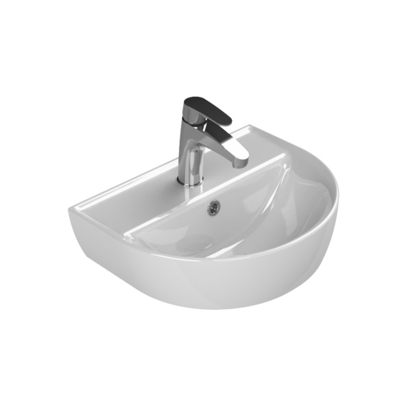 Lavoar Bella 45*35cm White W/B