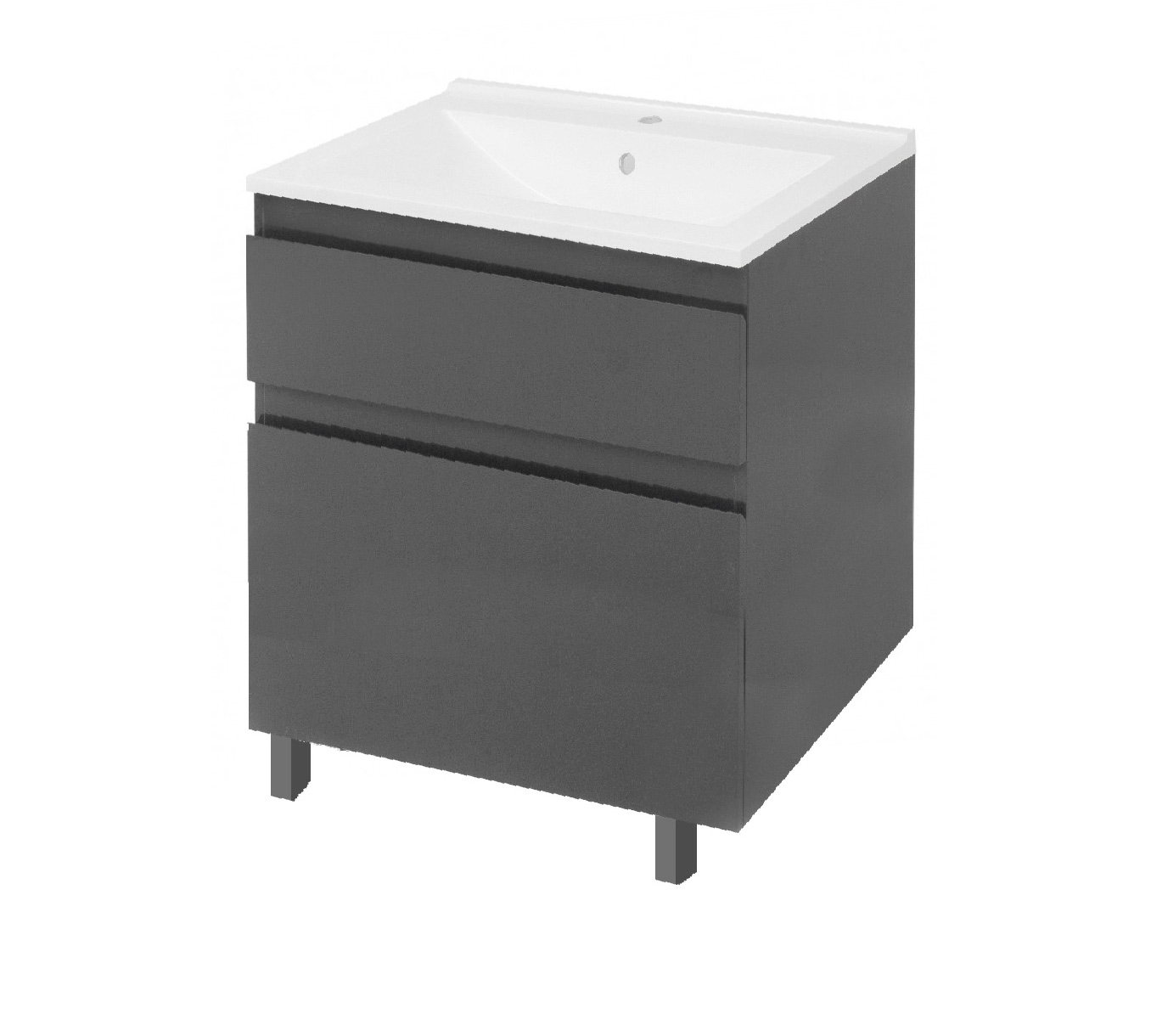 Lavoar cu dulap 80 Antratit Elit-80G Venedig-80