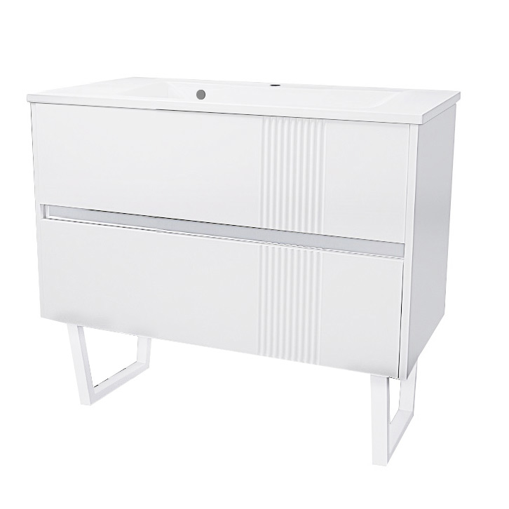 Lavoar cu dulap 100 Alb Elit-100 Verona-100