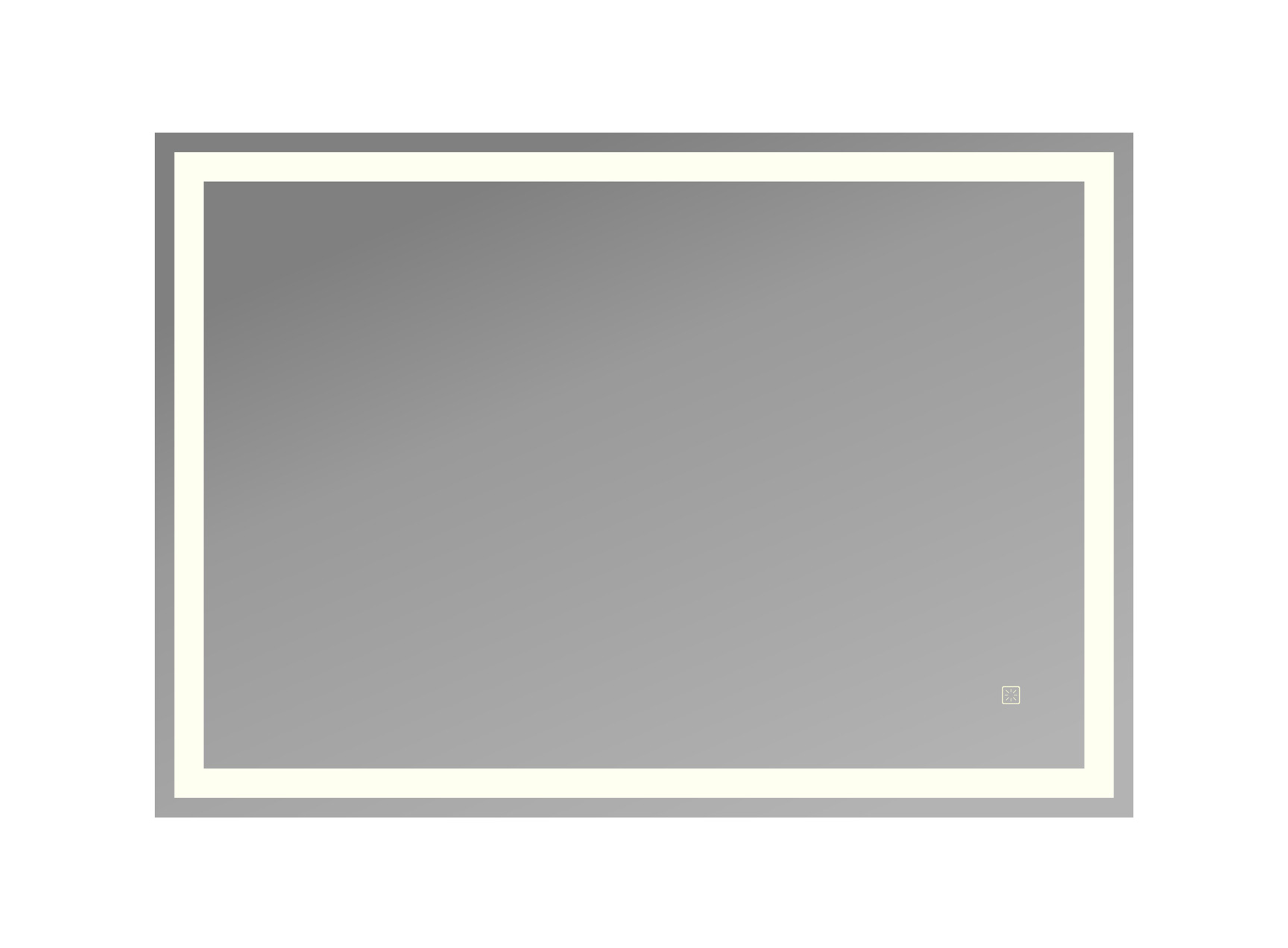 Зеркало LED с сенсором Emilia2.0 100x70cm 1 кнопка Ortakci Турция