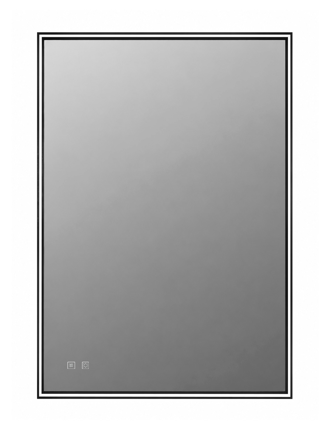 Зеркало LED сенс.подогрев Riflessi Black 100x70cm 2 кноп Ortakci Турция