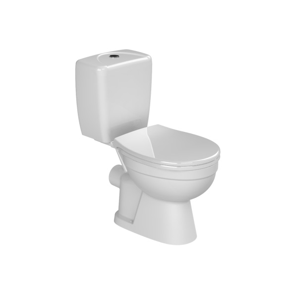 WC-Compact de podea Lila P-Type+Cistern Ova+Mech.+ Cap.Polipr.Lila