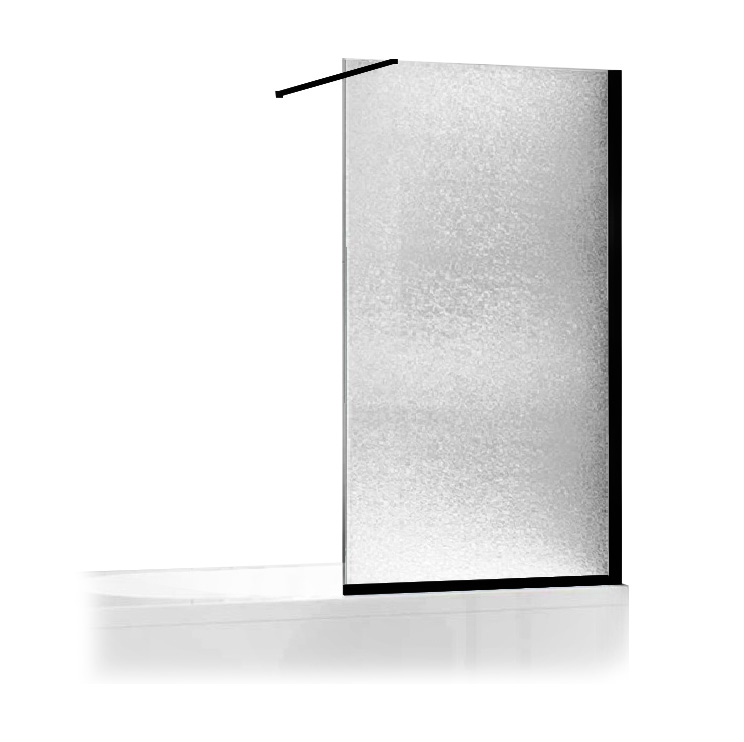 Перегородка для ванны 6mm 80cm H150 Black Mat shower cab Китай