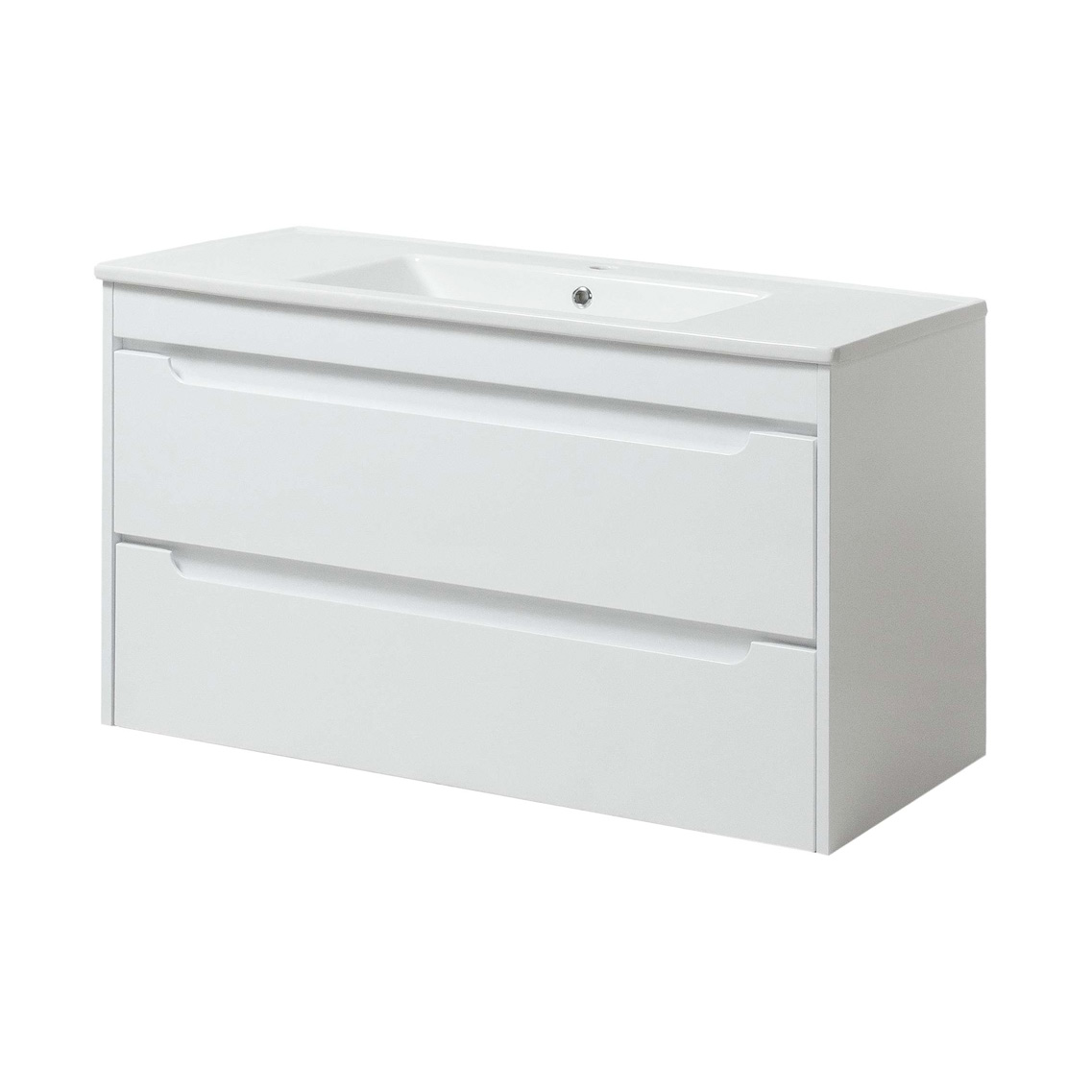 Lavoar cu dulap TP 100 Thin   Valensia Alb