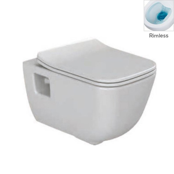 WC-Compact suspendat  Aqua   Cap.Duroplast Duru Slim Rimless