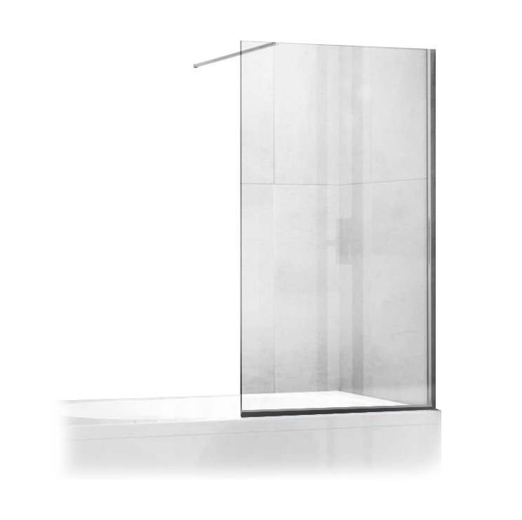 Перегородка для ванны 6mm 80cm H150 Chrome Clear shower cab Китай
