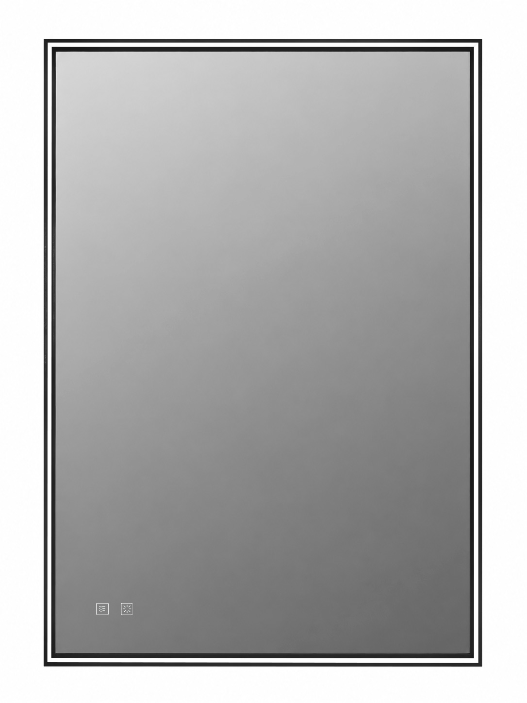Зеркало LED сенс.подогрев Riflessi Black 120x80cm 2 кноп Ortakci Турция