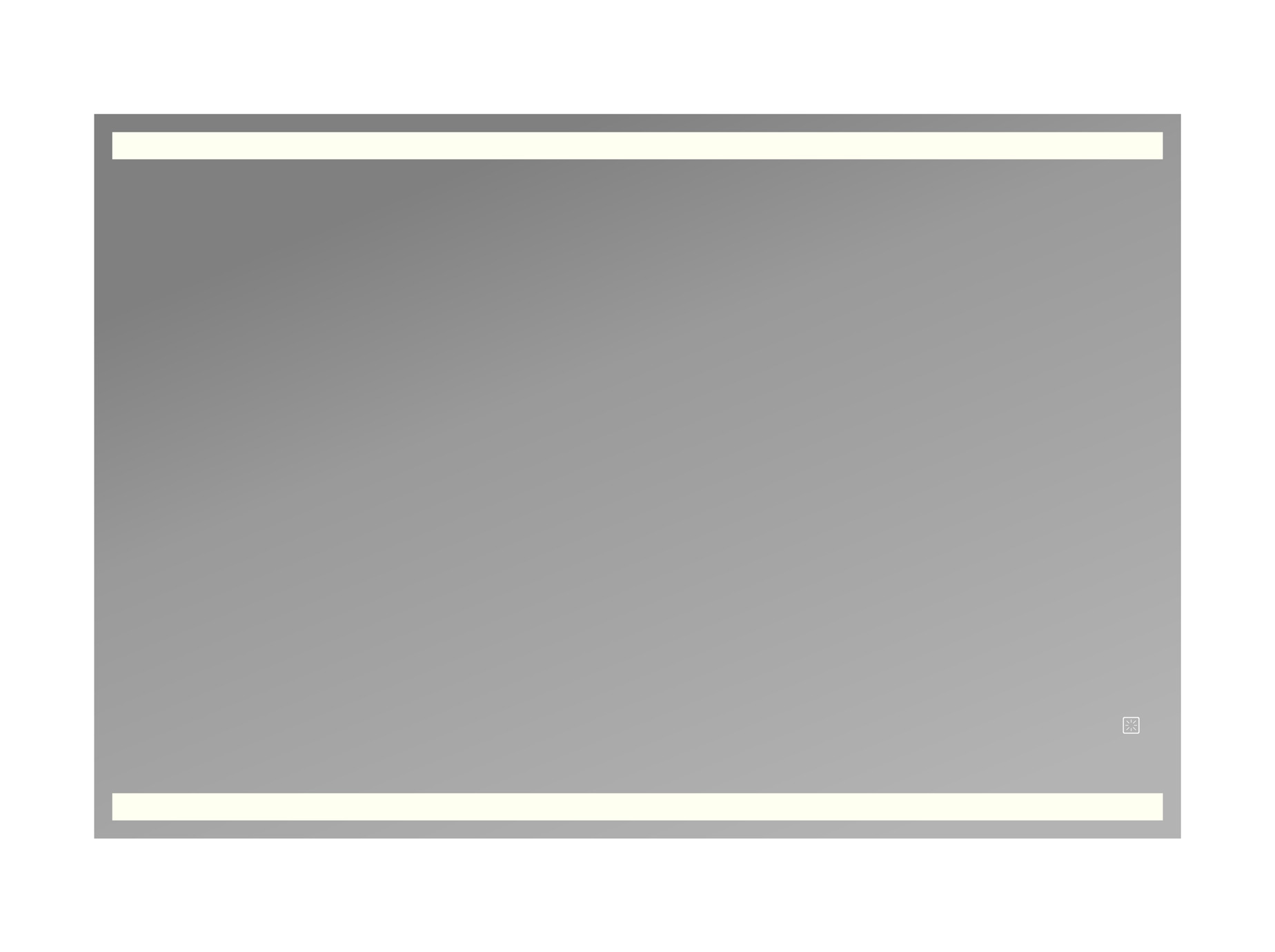 Зеркало LED с сенсором Lines2.0 120x80cm 1 кнопка Ortakci Турция