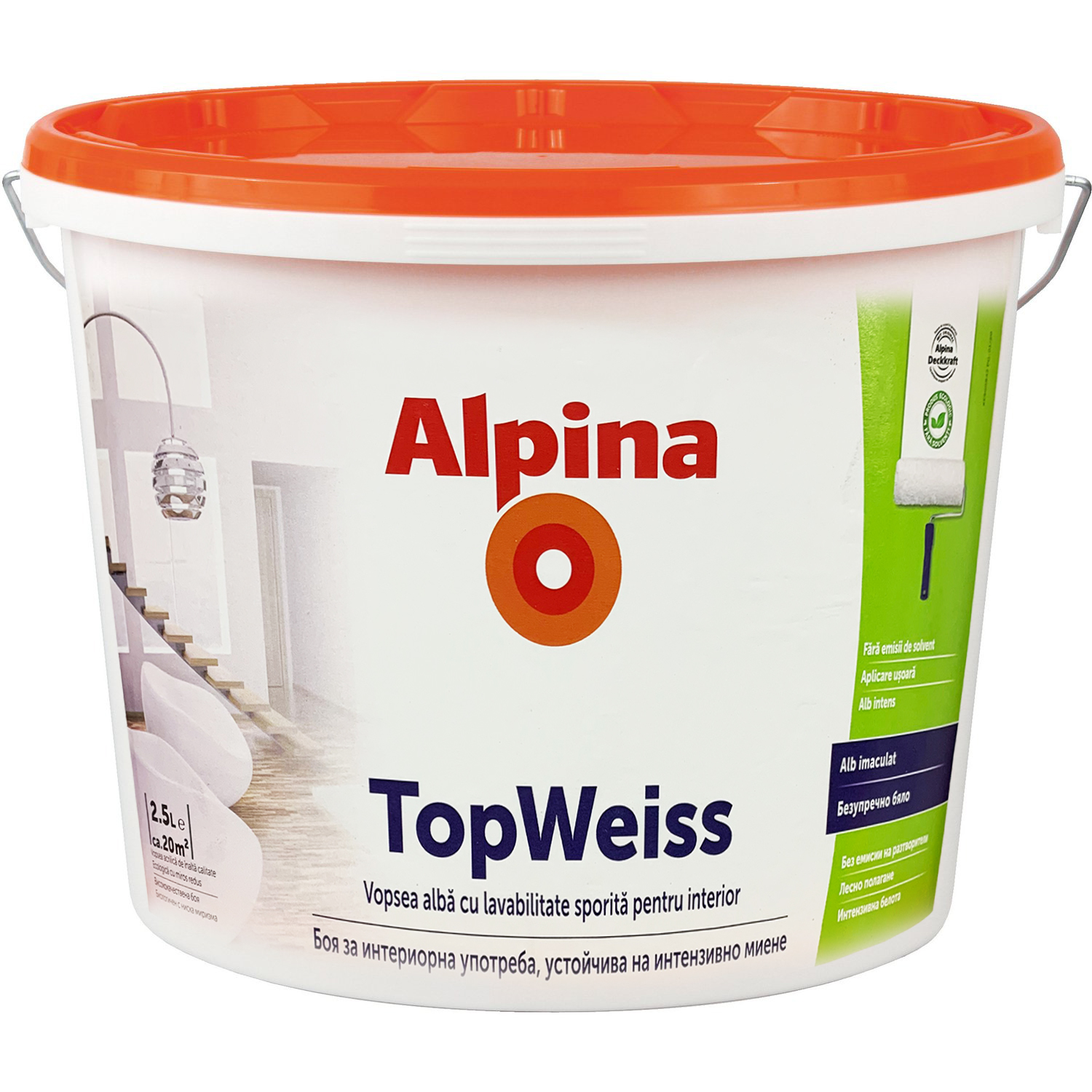 Водоэмульсии TopWeiss 2,5l alpina РУМЫНИЯ