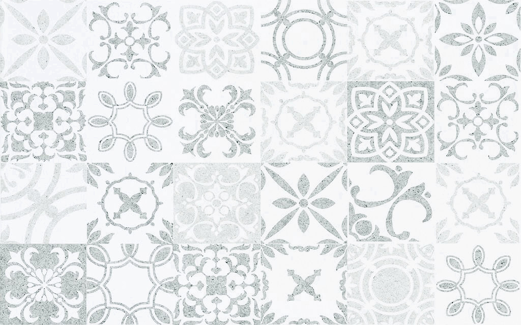 Faianta SANSA white pattern glossy.25*40 1с