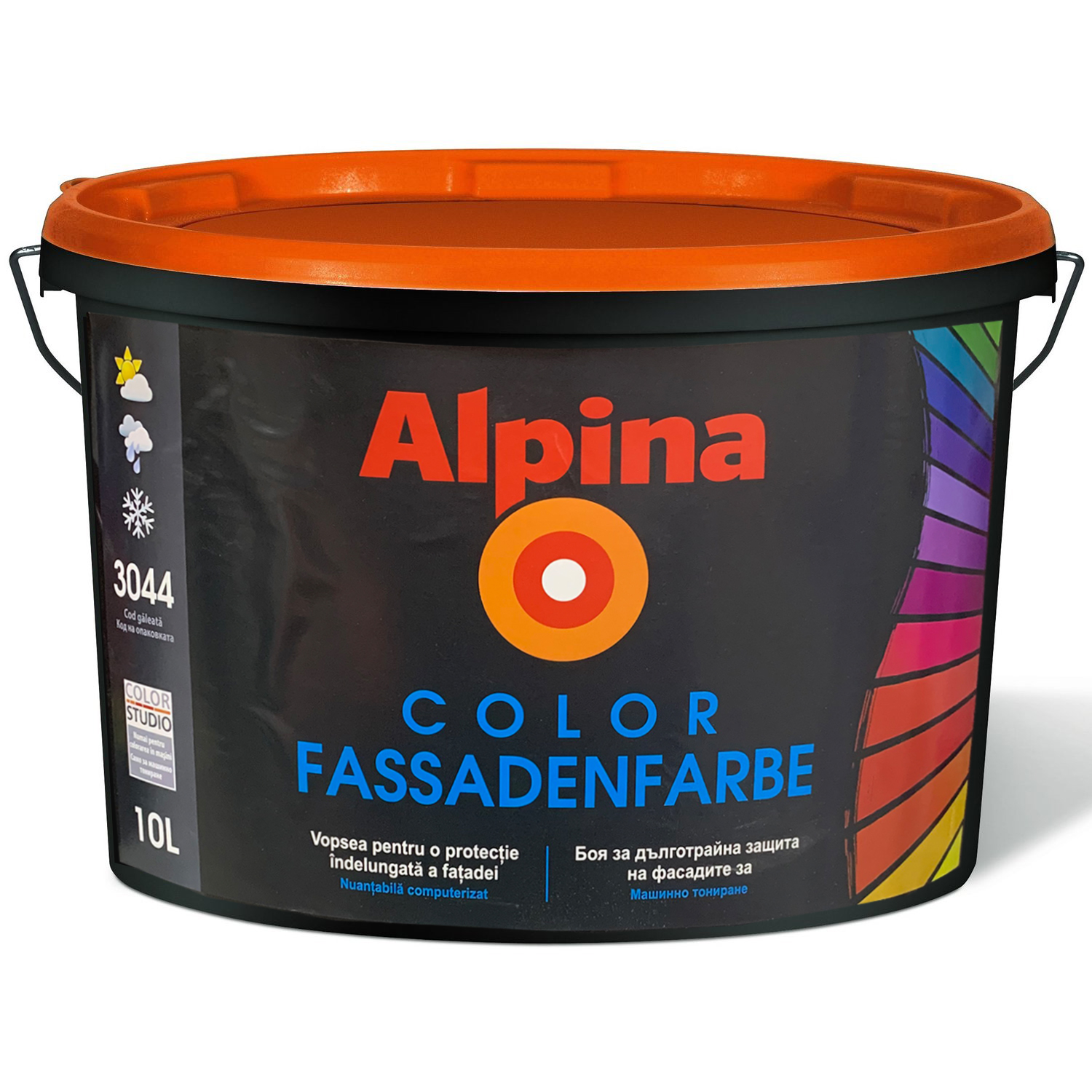 Vopsea emulsie de apă  Alpina Color Fassadenfarbe 10 lt