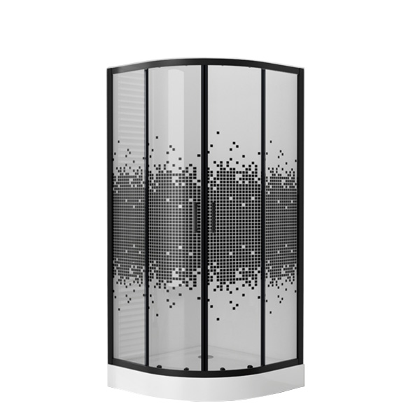 Cabina de dus BS1001/90B Mosaic 90*90*195 cada h14cm