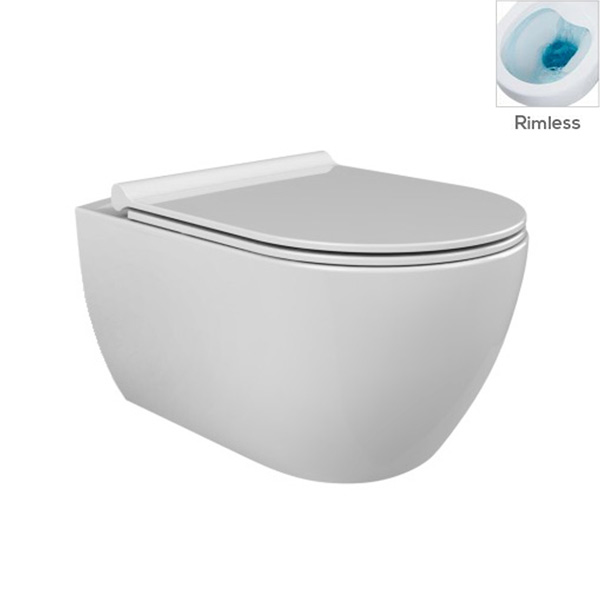 WC-Compact suspendat  City  Cap.Duroplast Bella Slim no-Rim