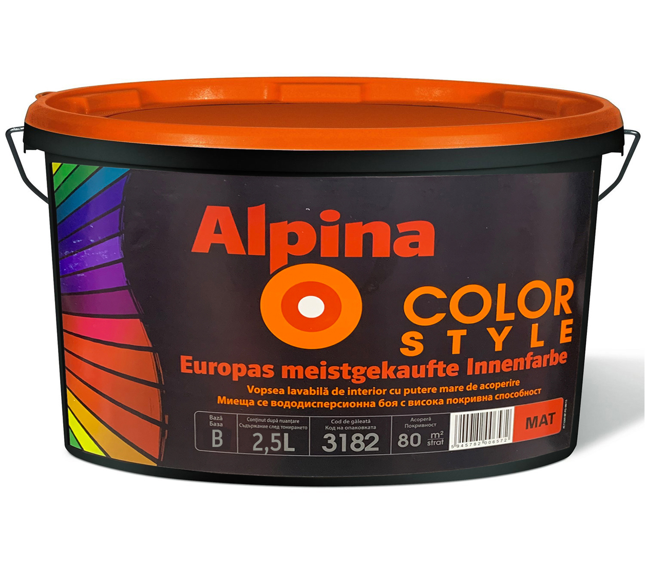 Vopsea emulsie de apă  Alpina Color Style Baza B 2.5 LT