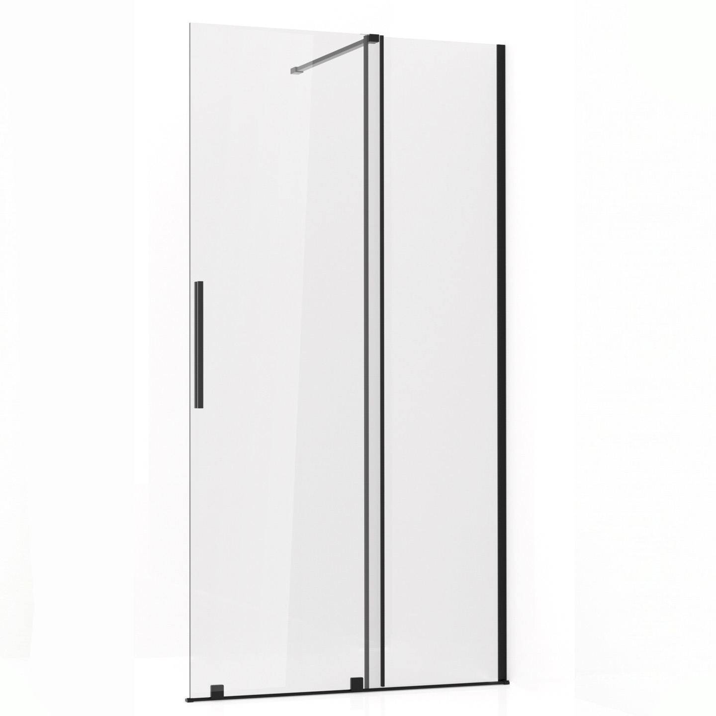 Душевая перегородка C3621/140cm 8mm Black shower cab Китай