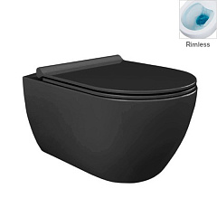 Компакты подвесные City Negru Matt No-Rim+Capac Turkuaz Seramik Турция