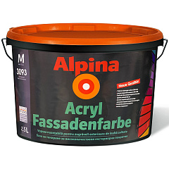 Водоэмульсии Acryl Fassadenfarbe Baza M 2.5 alpina РУМЫНИЯ