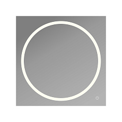 Зеркало LED с сенсором Solis 80x80cm 1 кнопка Ortakci Турция