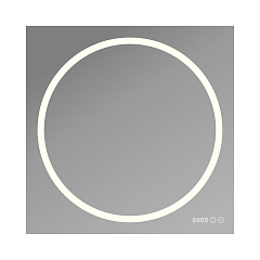 Зеркало LED сенс.подогрев Solis 80x80cm 2 кнопки Ortakci Турция