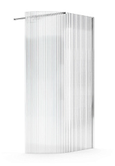 Душевая перегородка BC2139/90cm Curved Chrome 8mm shower cab Китай