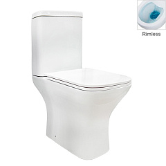 Компакты напольные T3+Capac Duroplast No-Rim Ceramica Blanca Китай