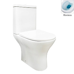 Компакты напольные T2+Capac Duroplast No-Rim  Ceramica Blanca Китай