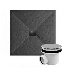 Душевые поддоны Slim Dark Grey 90x90cm shower cab Китай