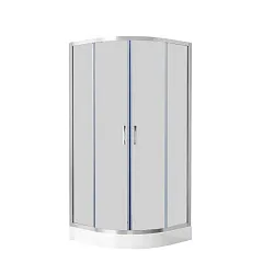 Душевые углы BE1001 Chrom Mat 100x100 H195 shower cab Китай