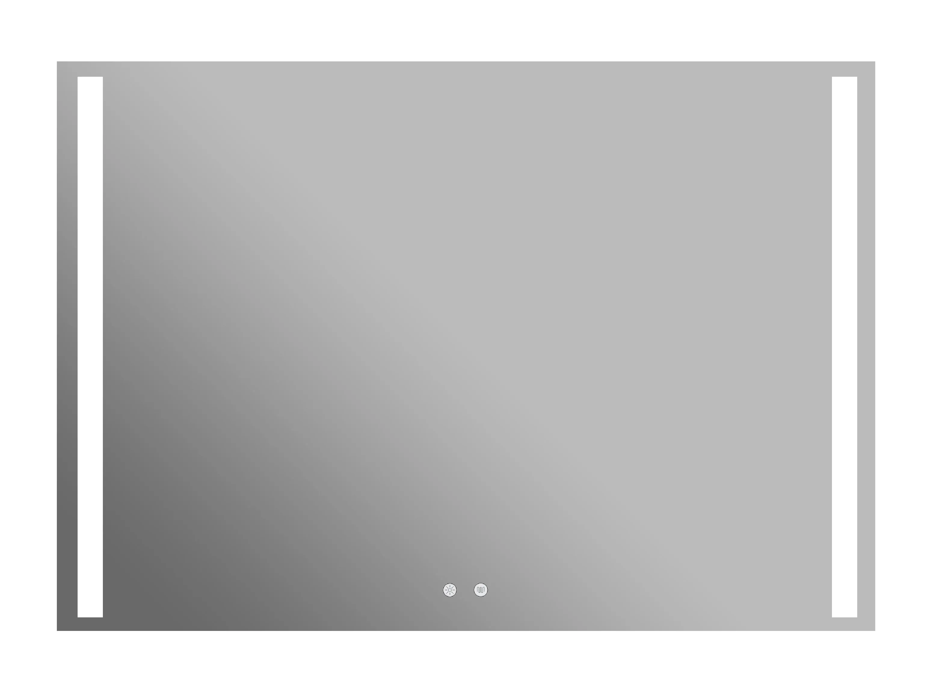 Зеркало LED сенс.подогрев Lines 100x70cm Ortakci Молдова
